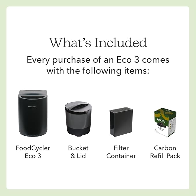 Food Cycler Eco 3 Compact Kitchen Food Recycler | Indoor Composter Bin - Image 2