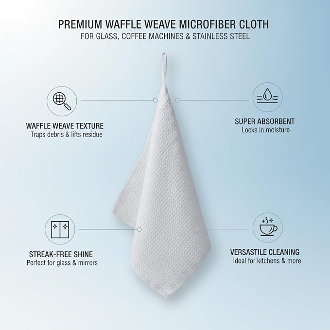 Waffle Weave Microfiber Cleaning Cloth - Image 5