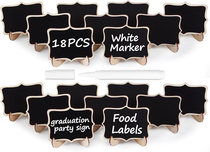 Herda 18PCS Mini Chalkboard Signs by Betterqualitybetterlife