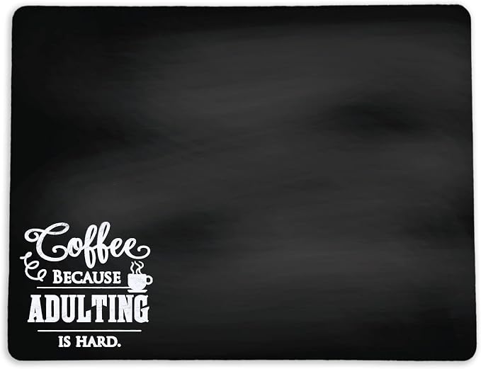 Chalkboard Style Placemat for your Coffee Maker or Espresso Machine by ThisJoyfulHome