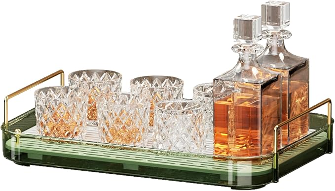 Seoneiro Whiskey Tray, Glass Cup Rack, Mug Holder, Coffee Cup Organizer by Seoneiro