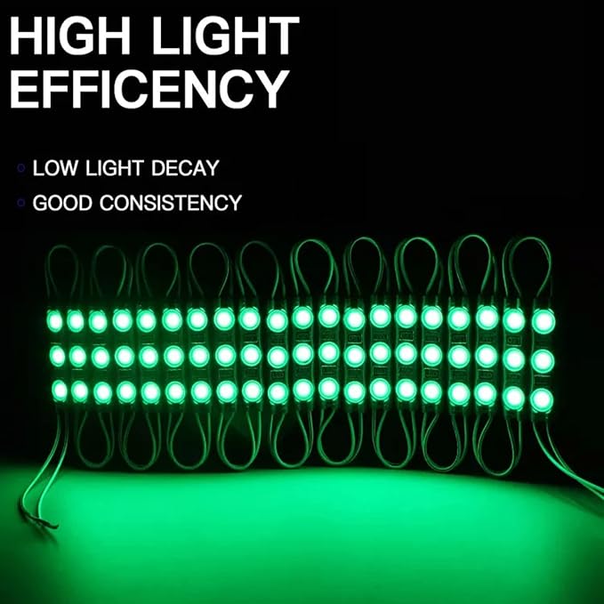 Storefront Lights 100PCS LED Module Green Light - Image 3