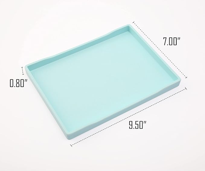 Blue Small Serving Tray, Countertop Organizer | - Image 6