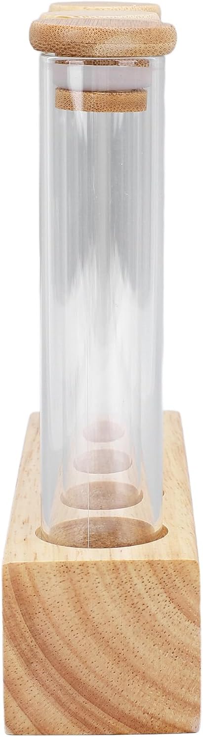 Fdit Single Dose Coffee Bean Storage, Airtight Tubes, Wooden Stand, 12 Pack - Image 9