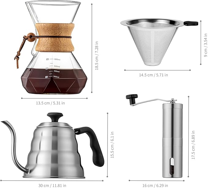 Pour Over Coffee Maker Set – 40oz Gooseneck Kettle - Image 7