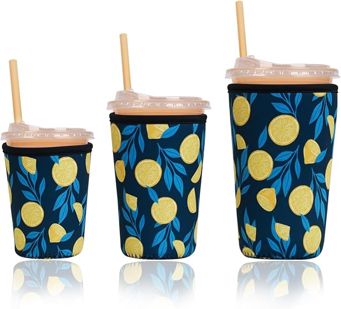 Reusable Insulated Sleeve for Iced Coffee Cup, Beverage Holder for Iced Coffee by Unknown