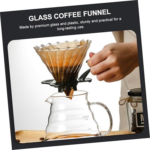 Cabilock 1set Portable Manual Coffee Strainer Funnel - Image 9