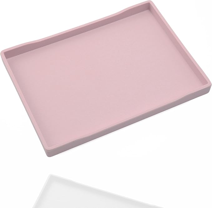 Pink Small Serving Tray, Countertop Organizer | by VCREATC-VCREATEFORCUSTOMER
