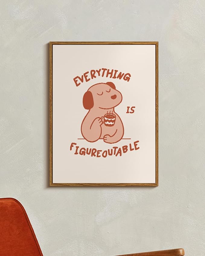 WHASAYART Motivational Dog Wall Art 12x16 Framed Canvas Print - Image 6