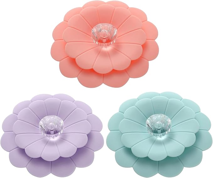Sunflower Silicone Cup Covers, flexible mug covers, Heat resistant cup lids by Guxiton