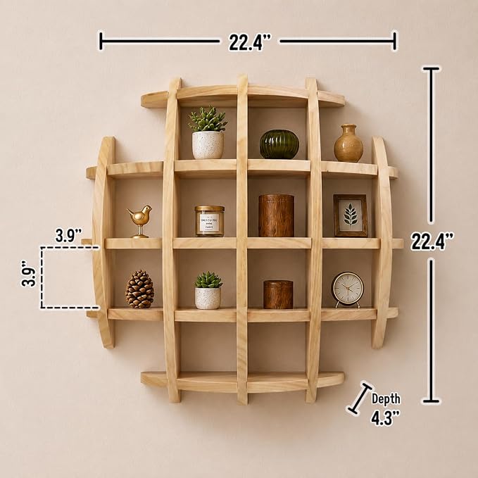 Circle Wall Shelf Wall Mounted - Image 3