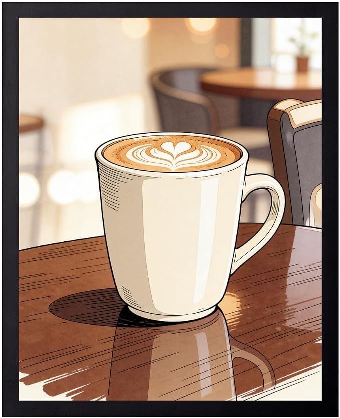 Lawrence Williams Designs Cafe Latte Poster by LawrenceWilliamsDesigns