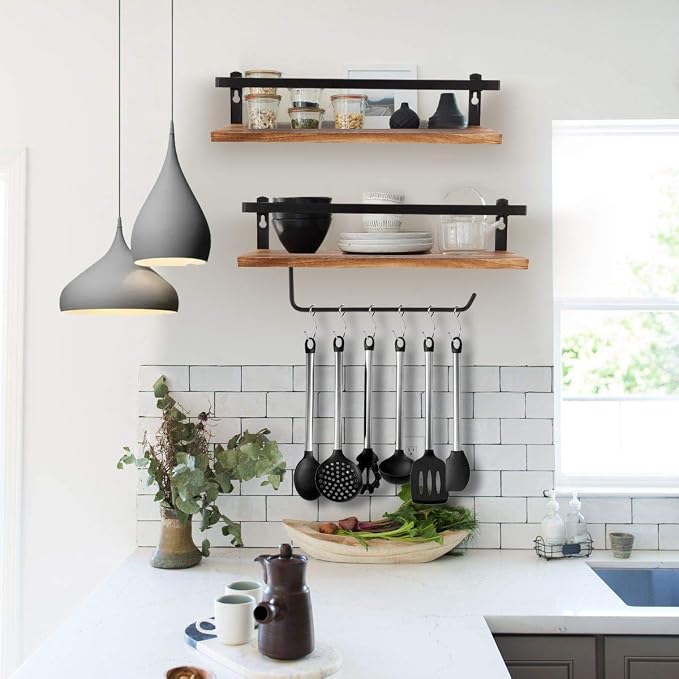 PHUNAYA Floating Shelves, Wall Mounted Shelf - Image 6