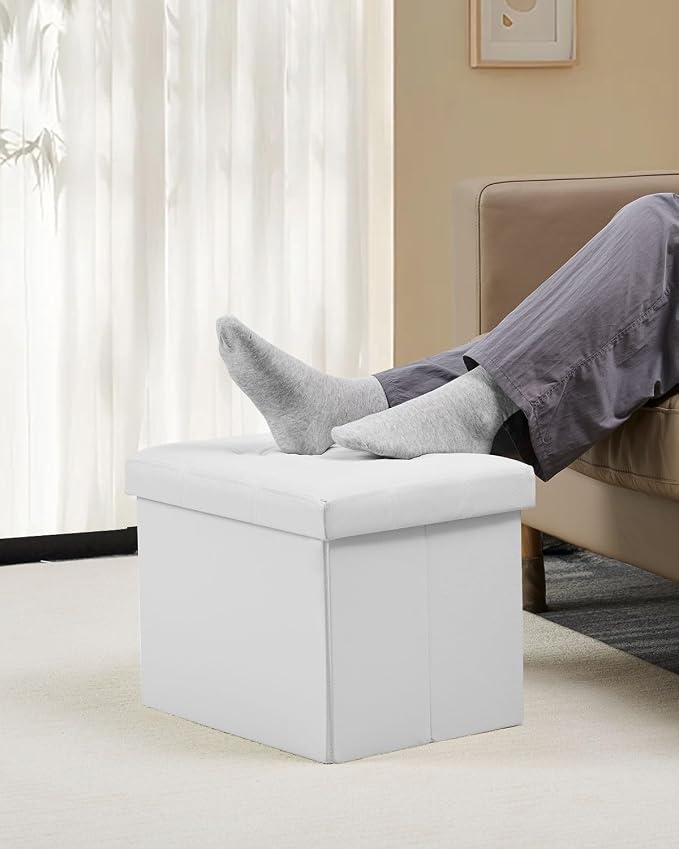 Bsketa Folding Storage Ottoman, Foot Stool - Image 2