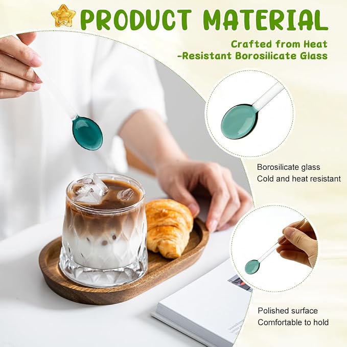 6-Piece Glass Stirring Spoon Set - Image 3