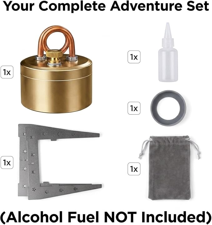 High-Power Mini Alcohol Stove Spirit Burner, Portable Aluminum Camping - Image 8