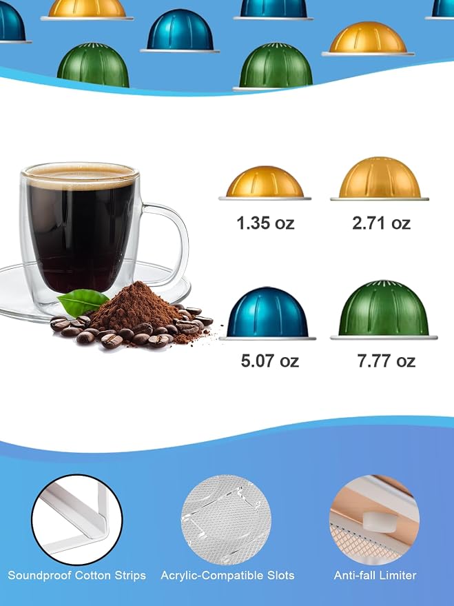 Sedegn Coffee Pod Holder Drawer Organizer Capsules Storage Organizer - Image 5