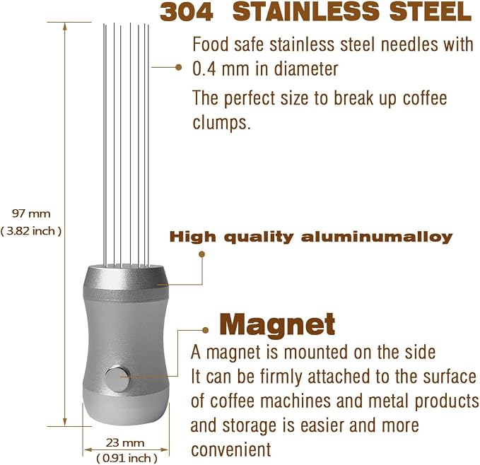 WDT Tool for Espresso, Magnetic Espresso Distribution Tool - Image 2