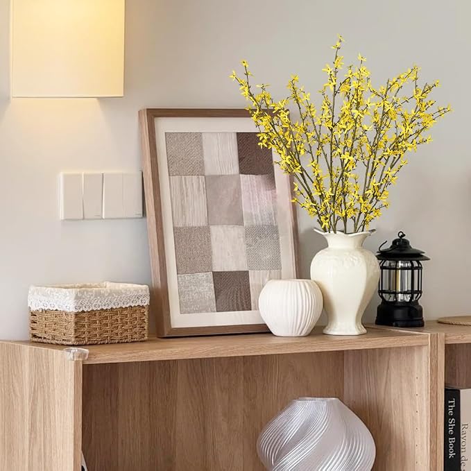 Melorca&Guilla Artificial Plants, Faux Greenery Stems Vase Branches Fake Plants - Image 7