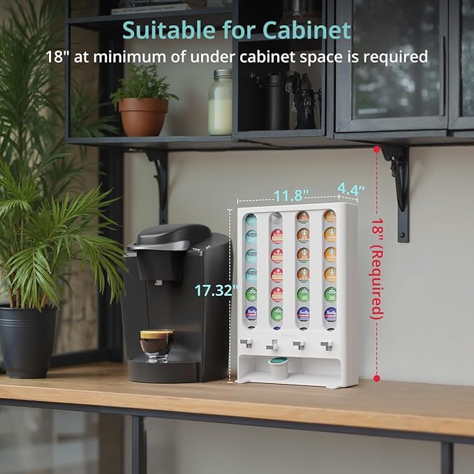 LifeMoreasy K Cup Holder Creative Coffee Pods Storage Stand Vending-Style K Pod - Image 3