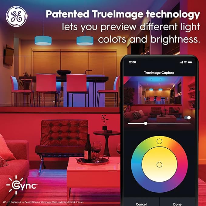 GE Cync Smart LED Strip Light, Color Changing Room Decor LED Light Strip - Image 5