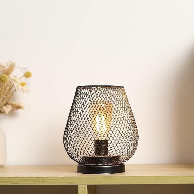 JHY DESIGN Metal Cage LED Lantern Battery Powered Cordless Accent Light - Image 3