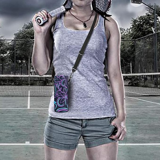 AUPET Water Bottle Bag Carrier, 24oz/32oz Insulated Neoprene bottle Sling - Image 3