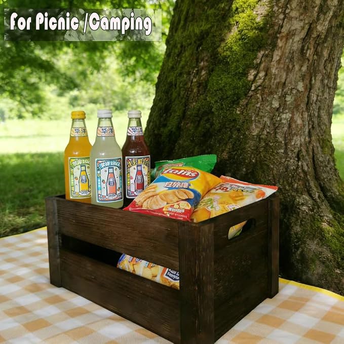 Rustic Wooden Crates Set of 3 - Image 2