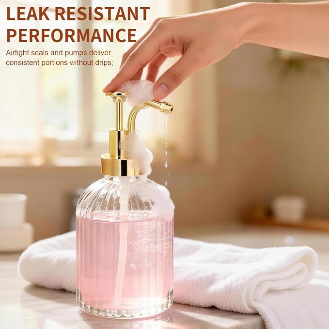 300ml/10 oz Clear Glass Coffee Syrup Dispenser - Image 5