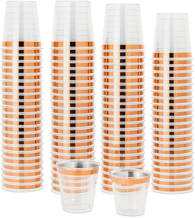 Mandala Crafts Disposable 1oz Plastic Mini Shot Glasses by MandalaCrafts