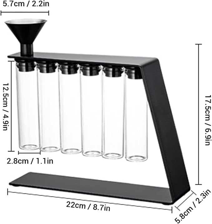 TOPINCN Single Dose Coffee Bean Storage Tubes Coffee Bean Cellar Glass Storage - Image 2