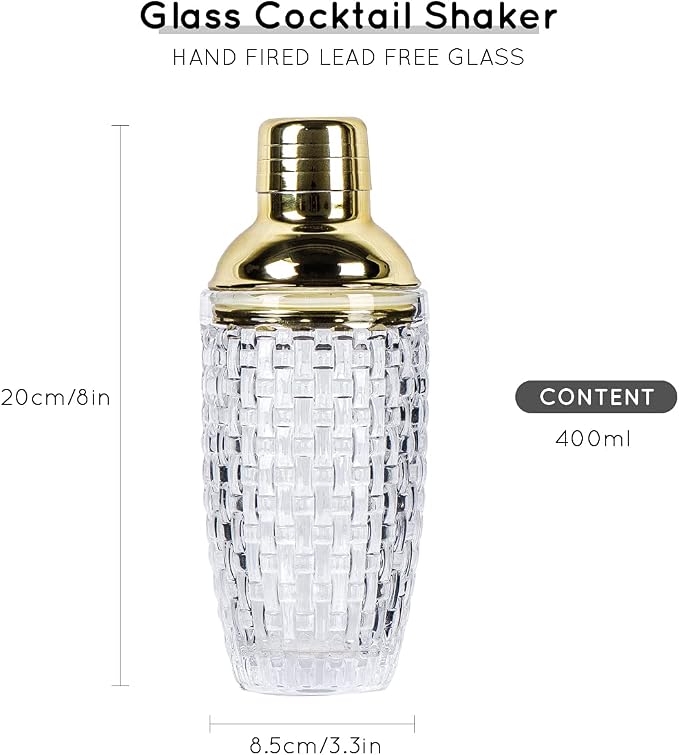 13 oz Glass Cocktail Shaker - Image 2
