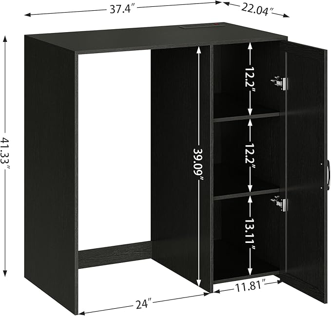 Herture Mini Fridge Cabinet - Image 2