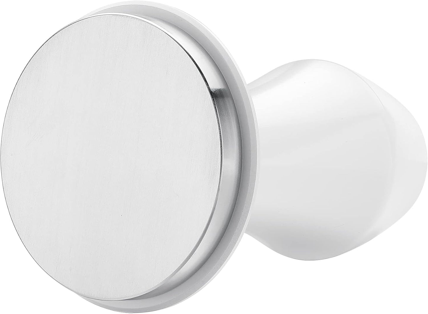 Normcore 58mm Espresso Coffee Tamper V4.1, Spring Loaded Tamper with 15lb/25lb/30lb Interchangeable Springs, Fit All Default 58mm Espresso Baskets, Not Specified to 58.5mm, White