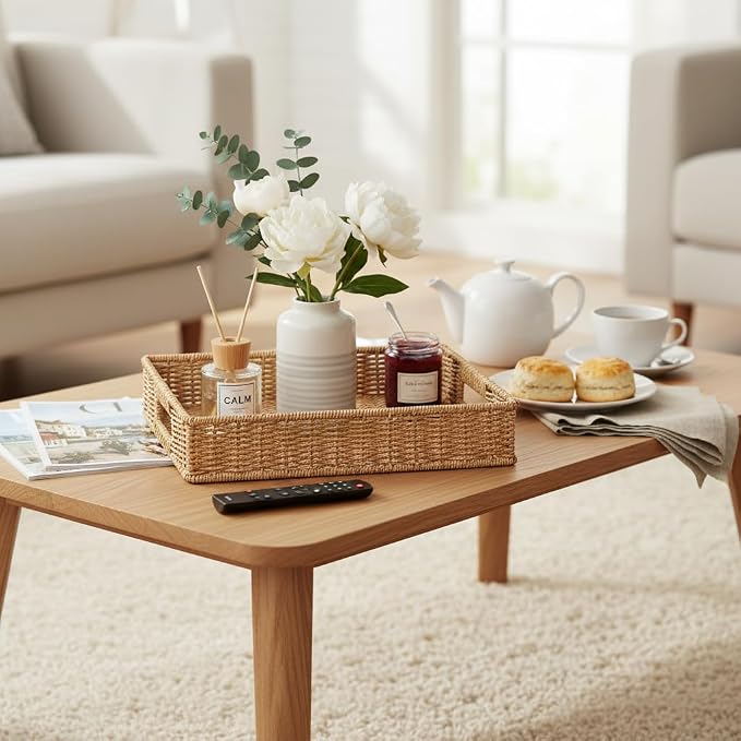 2pcs Woven Baskets Serving Trays - Image 8