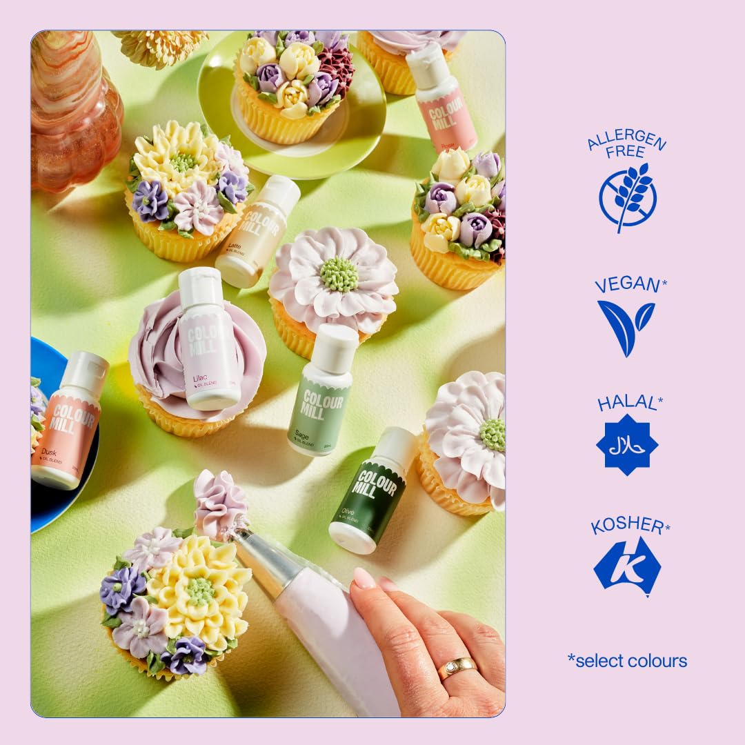 Colour Mill Oil-Based Food Coloring, 20 Milliliters Candy