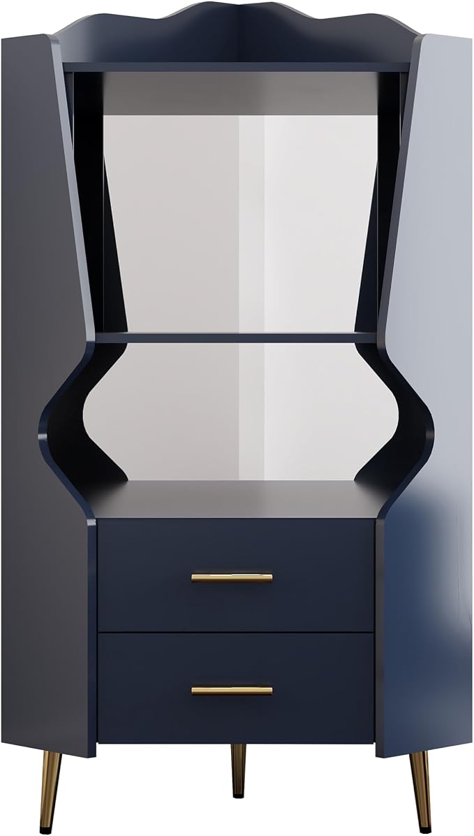 19" Wooden Corner Bar Cabinet - Image 6