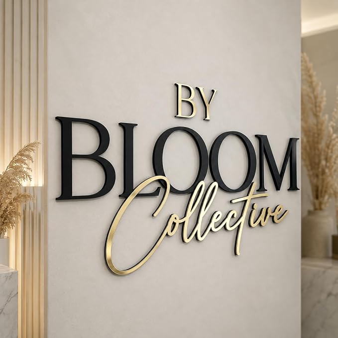 Custom Acrylic Business Logo Sign, Personalized 3D Laser Cut Wall Sign by BCXIEPU