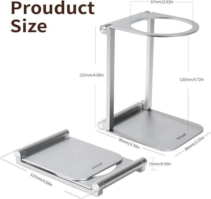 Pour Over Coffee Maker Stand, Foldable Portable Electric Espresso Machine Stand - Image 6