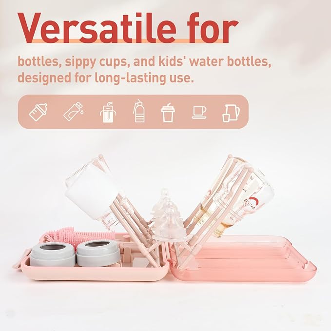Baby Bottle Brush Set, 6-in-1 Travel Bottle Cleaner Kit - Image 5