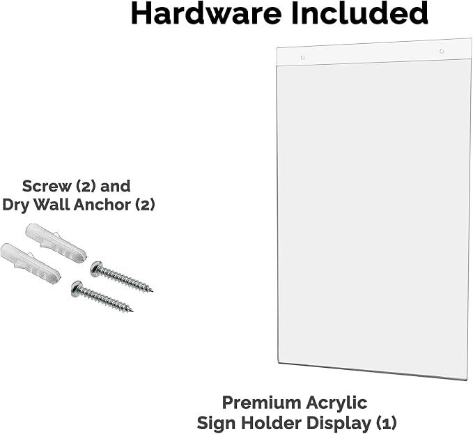 25 Pack Wall 11" x 17" with 2 Predrilled Holes and Hanging Hardware - Image 7
