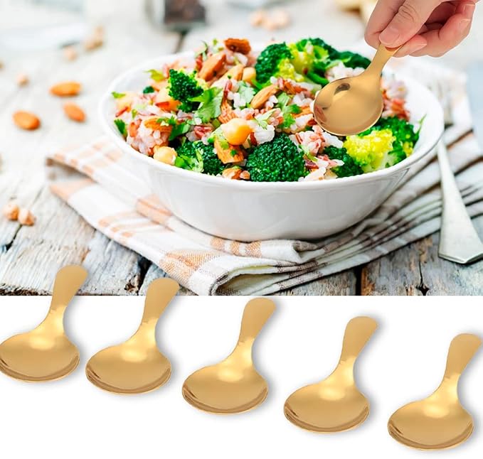 Watris Veiyi 5PCS Short Handle Spoons, Small Scoops - Image 7