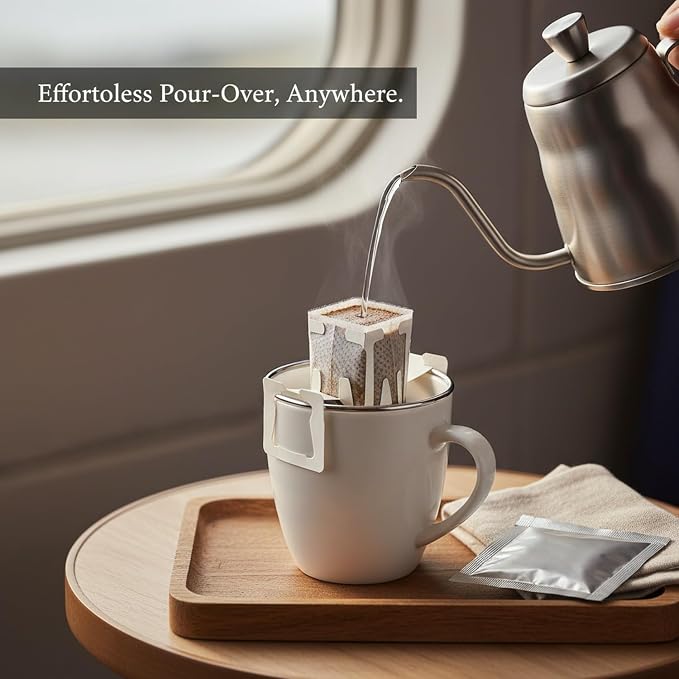 Stainless Steel Drip Coffee Bag Holder, Hands-Free Stand - Image 3