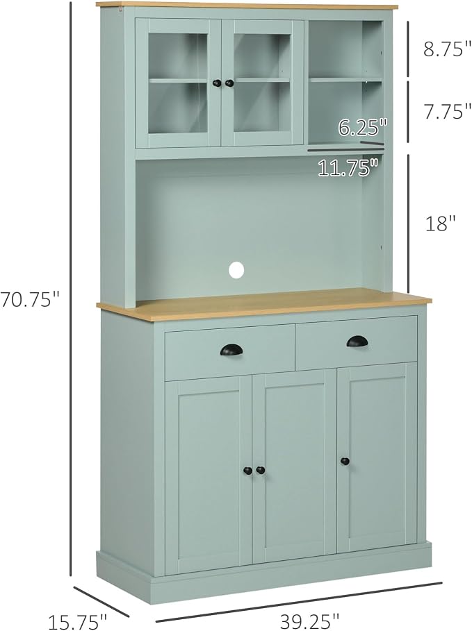 HOMCOM Kitchen Pantry Storage Cabinet - Image 3