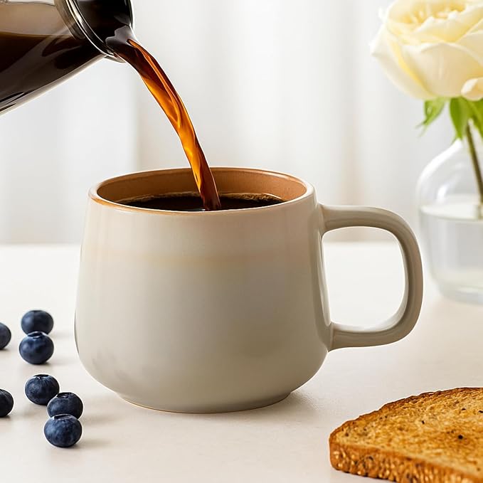Ava Nord Ceramic Coffee Mugs Set of 4 | 12 oz Stoneware Coffee Cups | Lead-Free - Image 10