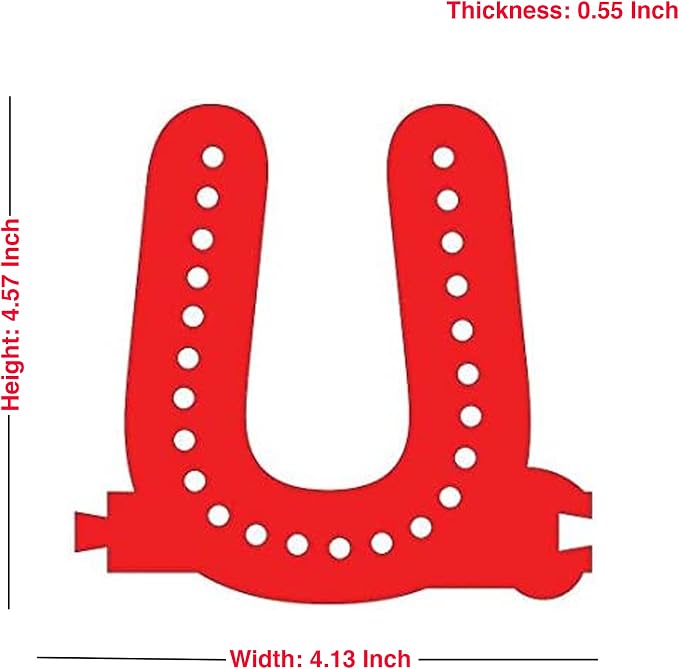 M&T Displays LED Marquee Letter Lights Modular Red Light Up Alphabet Initial U - Image 3
