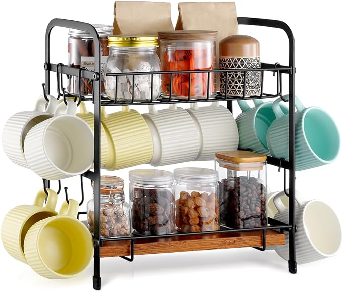 VEVOR 2 Tier Coffee Bar Organizer by VEVOR