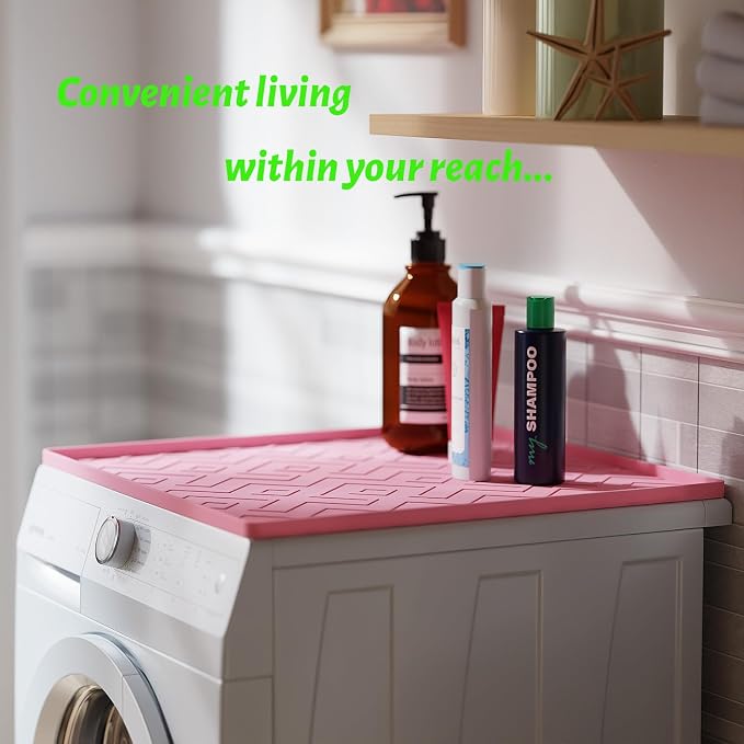 Silicone Mini Fridge Mat 19.7"x19.7" – Non-Slip, Waterproof Drip Tray - Image 6