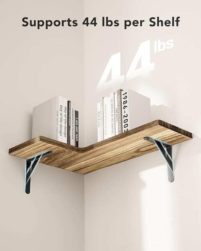 AMADA HOMEFURNISHING Corner Floating Shelves, Shelves - Image 5