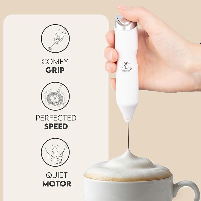 Zulay Kitchen Powerful Frother Wand AA Batteries Included, Ultra Fast Handheld - Image 3